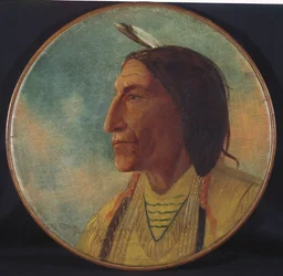 Portrait du chef Wolf Robe, 1892
