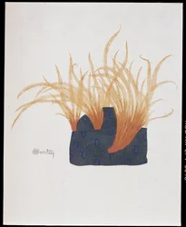 Chapeau à plumes - « La Mode en 1912 » par Marcelle Demay, illustration de Charles Martin (1884-1934)