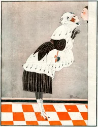 Au revoir et merci ! Faites attention à mon maquillage - illustration de la Vie Parisienne