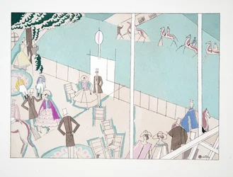 Les Courses, de Sports & Divertissements, pub. 1914