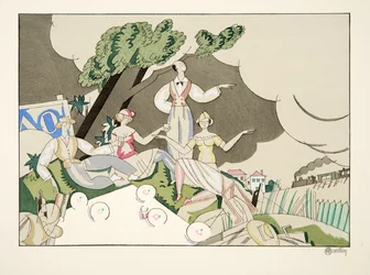 Pique-nique, de Sports & Divertissements, pub. 1914