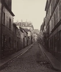 Rue Neuve-Coquenard depuis la rue Lamartine, années 1870