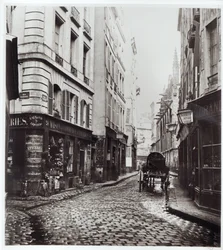 Rue Saint-Séverin, depuis la rue de la Harpe, Paris, 1858-78