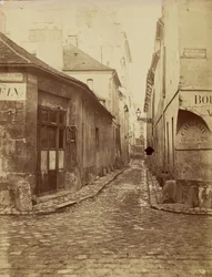 Rue du Gindre (partie de la rue Madame). Vue prise de la rue de Mézières vers la rue du Vieux-Colombier.