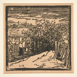 Cour de ferme rurale