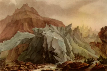 La Lütschine sortant du glacier inférieur de Grindelwald, 1782-1785