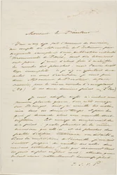 Lettre autographe de Charles Meryon
