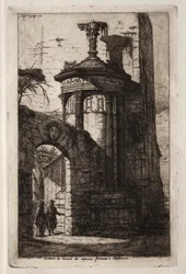 Entrée du couvent des Capucins français à Athènes