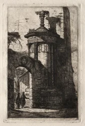 Entrée du Couvent des Capucins Français à Athènes
