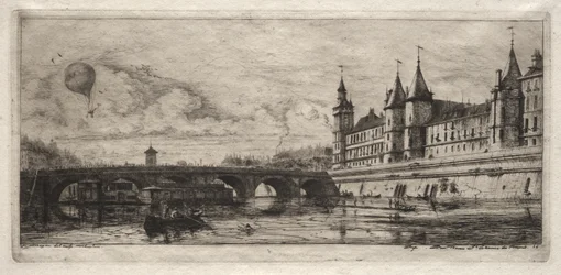 Eaux-fortes de Paris : Le Pont au Change