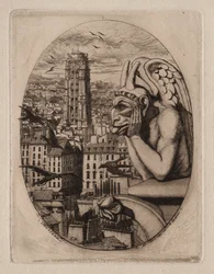 Eaux-fortes de Paris : La Gargouille, 1853