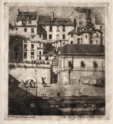 Eaux-fortes de Paris : La Morgue