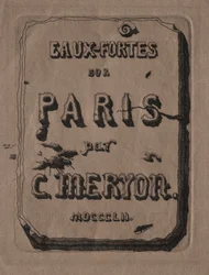 Eaux-fortes de Paris : Page de titre