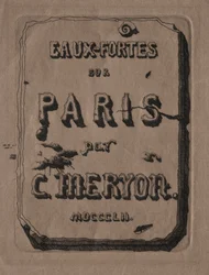 Eaux-fortes de Paris : Page de titre, 1852