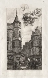 Gravures de Paris : Tourelle, rue de l
