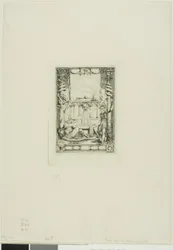 Frontispice pour le catalogue des gravures de Thomas De Leu