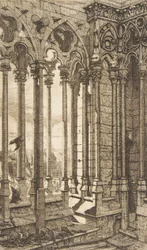 Galerie, Cathédrale Notre-Dame, Paris, 1853