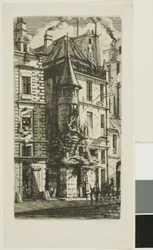 Maison avec une tourelle, rue de la Tixeranderie, Paris