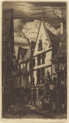 La Rue des Toiles, à Bourges