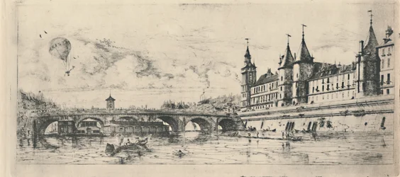 Le Pont-Au-Change 2ème état, 6 18 x 13 116 pouces, 1854, 1927