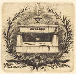 Le tombeau de Molière, au Père-Lachaise, Paris