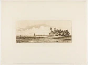 Océanie : Pêche, près des îles à palmiers du groupe Uea ou Wallis, 1845