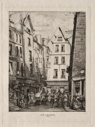 Rue Pirouette, près des Halles, Paris, 1860