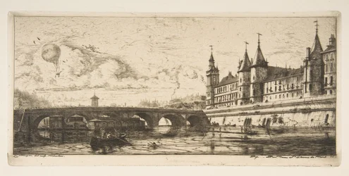 Pont-au-Change, Paris, extrait de « Eaux-fortes de Paris »