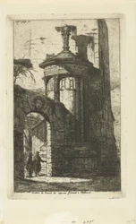 Entrée du couvent des Capucins français à Athènes