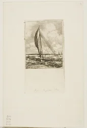 Proa à voile rapide, archipel de Mulgrave, Océanie