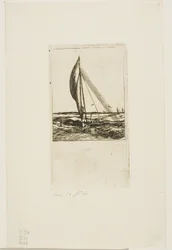 Proa à voile rapide, archipel de Mulgrave, Océanie