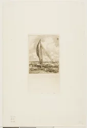 Proa à voile rapide, archipel de Mulgrave, Océanie