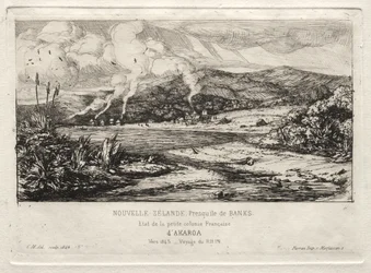 La petite colonie française à Akaroa, 1845