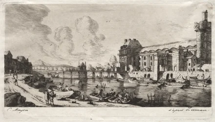 Le Pavillon de Mademoiselle et une partie du Louvre
