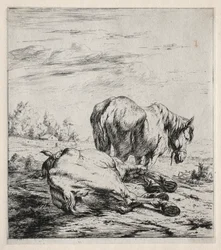 Les deux chevaux, 1850