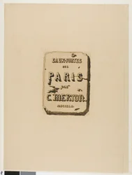 Page de titre pour Eaux-Fortes sur Paris