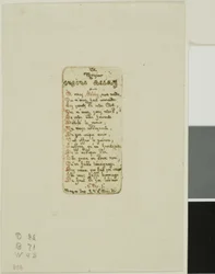 Vers dédiés à Eugène Bléry, no 1