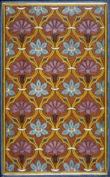 Couverture intérieure avec motif floral