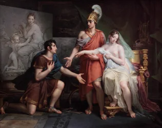 Français :  Alexandre le Grand cédant Campaspe à Apelle Alexandre le Grand donnant Campaspe à Apelles
