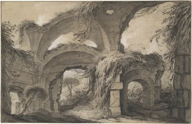 Arches des grands thermes de la villa d
