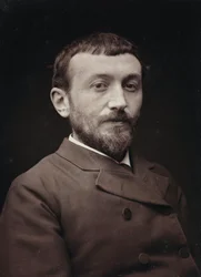 Album Artistique et Biographique, 5ème année, Salon 1885; portrait du peintre français Alfred-Henri Bramtot (1852-1894)