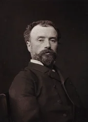 Album Artistique et Biographique, 5ème année, Salon 1885; portrait du peintre français Hippolyte Dominique Berteaux (1843-1926)