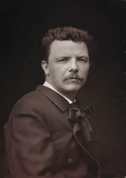 Album Artistique et Biographique, 6ème année, Salon 1885; portrait du peintre français Eugène Carrière (1849-1906)