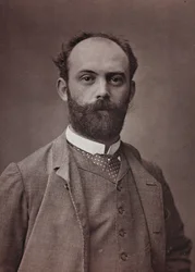Album Artistique et Biographique, 6ème année, Salon 1885; portrait du peintre français Ernest Bordes (1852-1914)