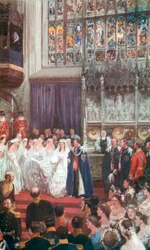 Le Mariage du roi Édouard VII et de la reine Alexandra à la chapelle Saint-Georges, Windsor, le 10 mars 1863