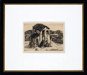 Habitation italienne (gravure)