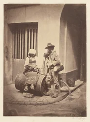 Musiciens de rue italiens à l