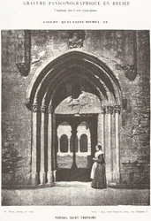 Portail Saint-Trophime; entrée du cloître, Arles, église métropolitaine de Saint-Trophime