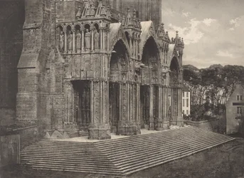 Planche XII Cathédrale de Chartres, Portique du Midi Planche XII Cathédrale de Chartres..., 1855