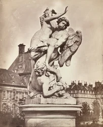 Statue des Tuileries : G. Marsy et A. Flamen : Borée enlevant Orythie, 1859